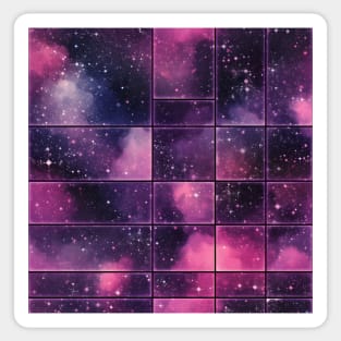 Interminable Space - Infinite Nebula Seamless Pattern Sticker